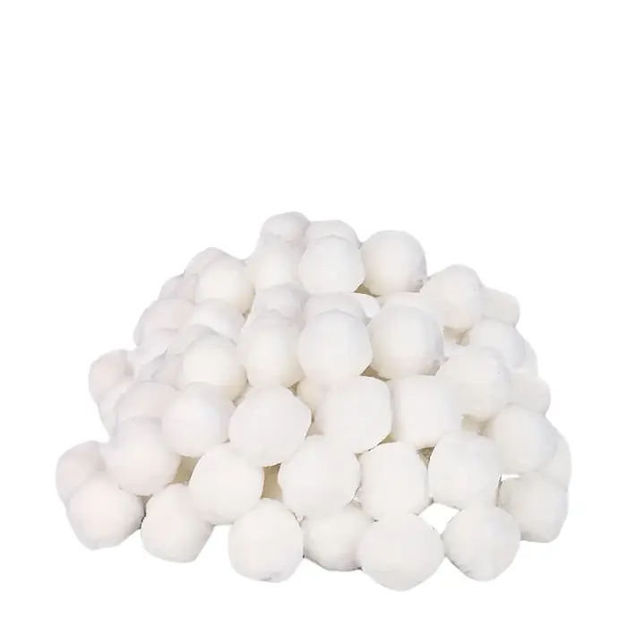 Boules filtrantes de piscine blanches ou bleues, 200g-1500g, boules de fibres de Purification d'eau 