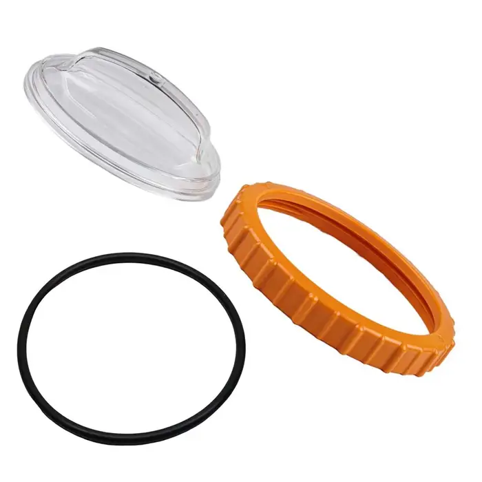 Préfiltre de pompe à sable transparent noir orange pour réparation