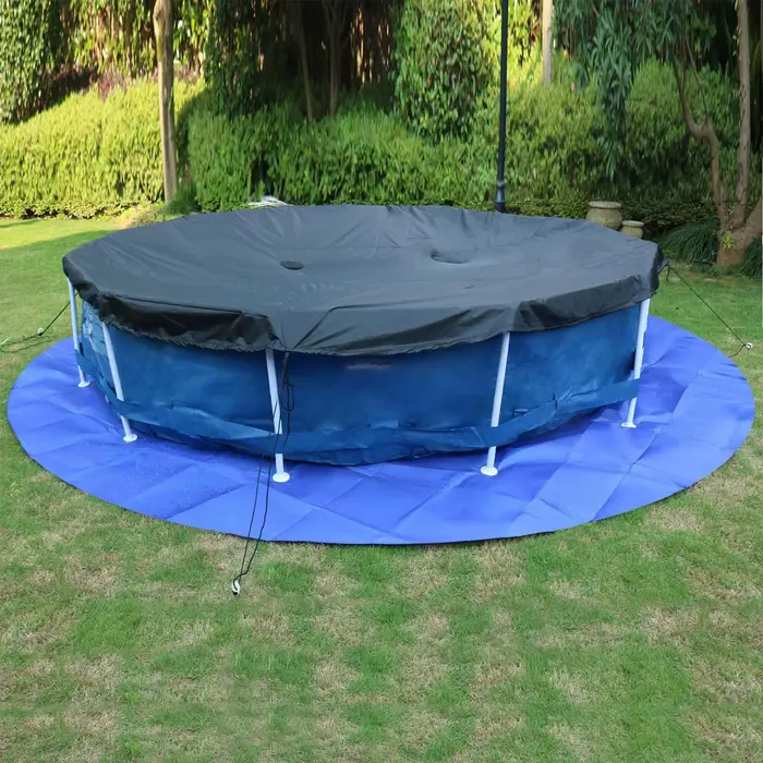 Tapis de sol imperméable et robuste pour piscine ronde de 3