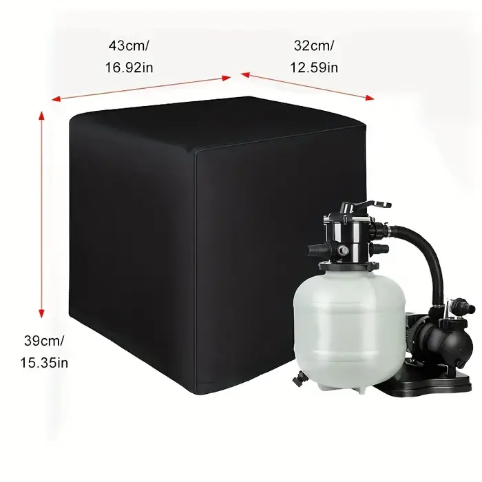 Housse de protection robuste et imperméable pour pompe de filtration de piscine hors sol Intertex