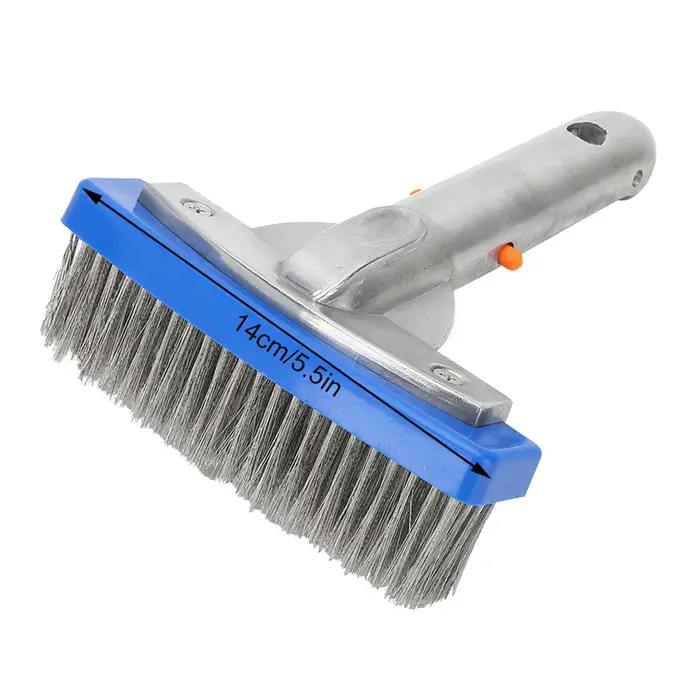 Brosse en acier inoxydable pour livres de piscine, équipement de mur de plancher d'étang de spa, 14c