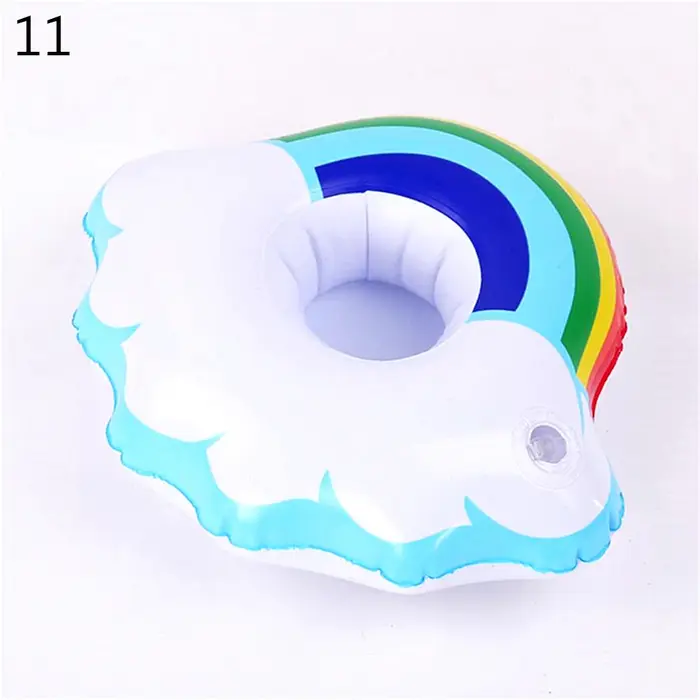 1 pièces piscine fête décoration piscine flotteurs gonflable tasse sous-verres piscine flotteur gonf
