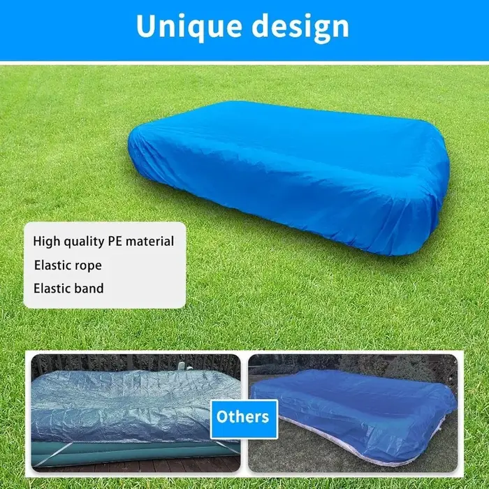 Couverture de piscine rectangulaire gonflable 103x69 pouces