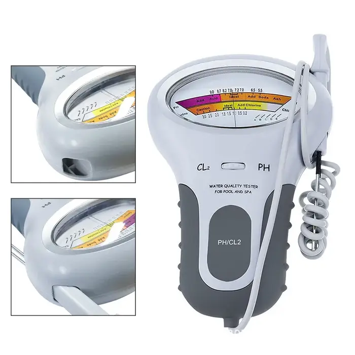 Analyseur professionnel de chlore PH CL2 avec sonde pour la surveillance de la qualité de l'eau des piscines et des spas
