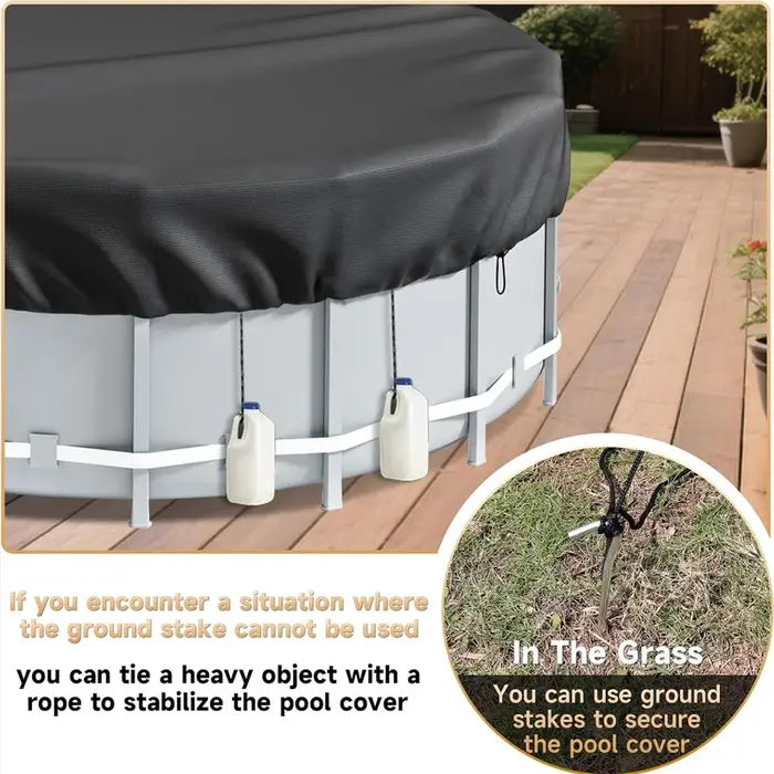 12/10/8/6FT couvertures solaires de piscine rondes pour piscines hors sol réservoir de Stock