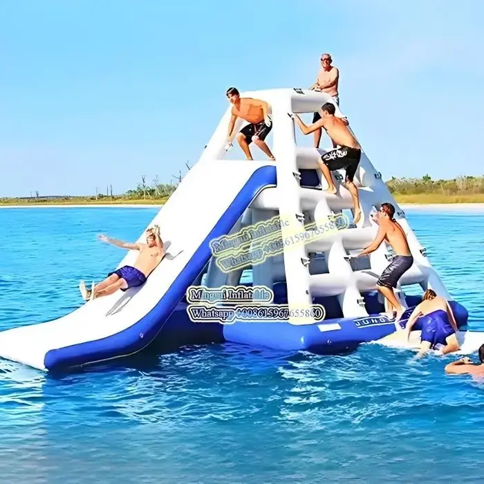 Toboggan gonflable 3x3x2m en bâche PVC pour piscine