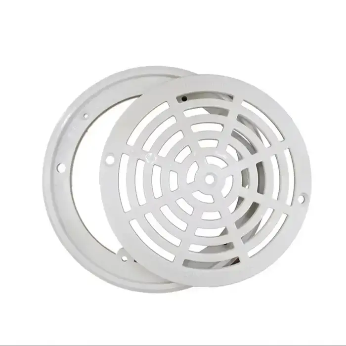 Grille de vidange principale de piscine de 8 pouces, plaques de fixation inférieures, couvercle de r