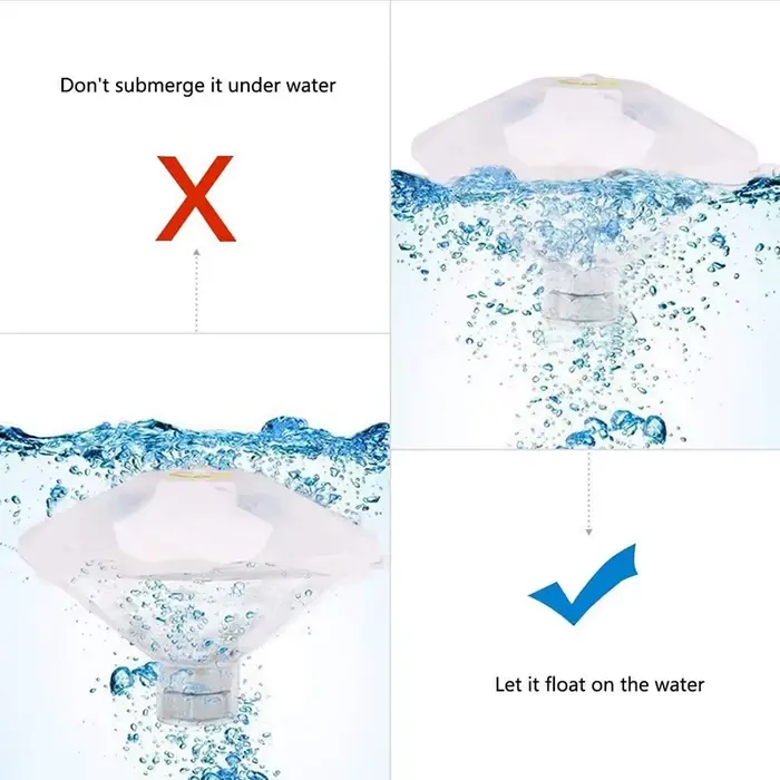 Lampe LED Flottante Colorée en Forme de Diamant