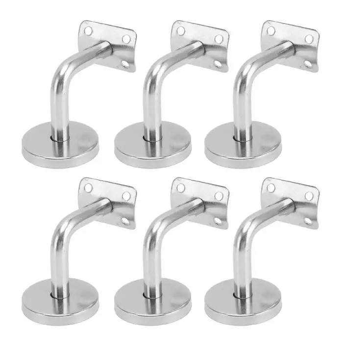 Support de main courante murale en acier inoxydable 304, 6 pièces, 60x60mm, roulement solide, Suppor
