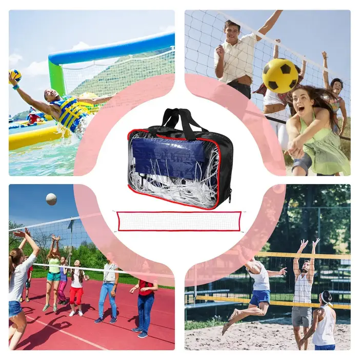 Filet de volley-ball portable pour piscine