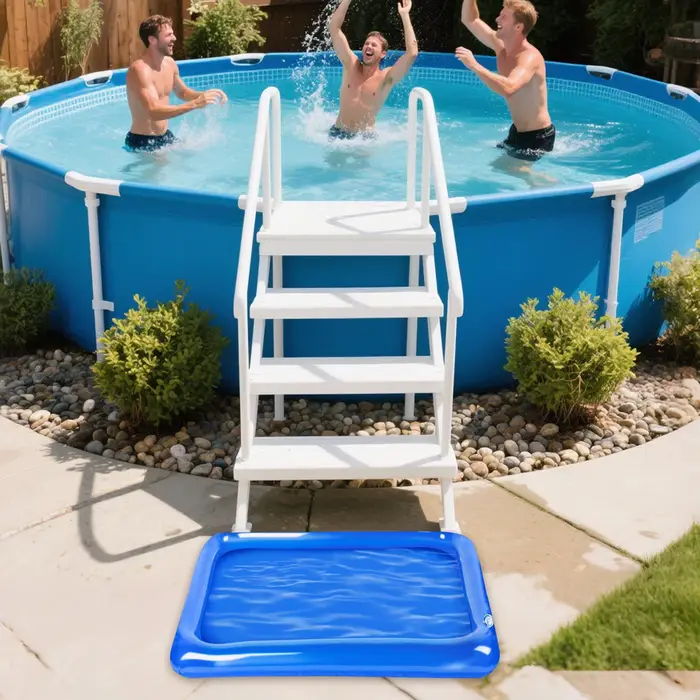 Bac de rinçage des pieds gonflable pour piscine