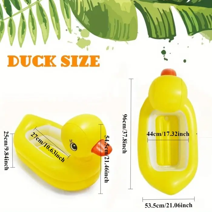 Flotteur gonflable pliable en Pvc pour chiens 2 en 1, flotteur de canard jaune pour animaux de compa