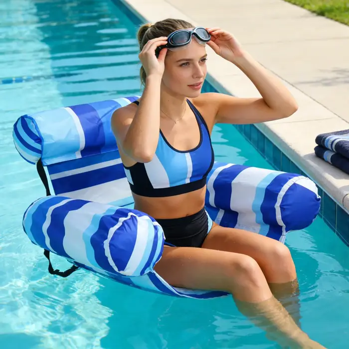 Chaise flottante gonflable pour piscine