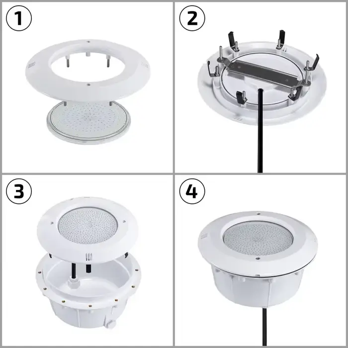 Piscine 18W 25W 35W lumière résine remplie