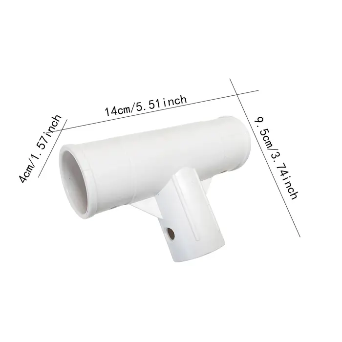 Broche de support de piscine gonflable de 5.5cm, 2.2-4.5m, adaptateur à trois voies en forme de T, p
