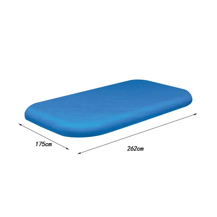 Couverture de piscine rectangulaire PE hors sol, accessoire de piscine extérieure, cadre rectangulai