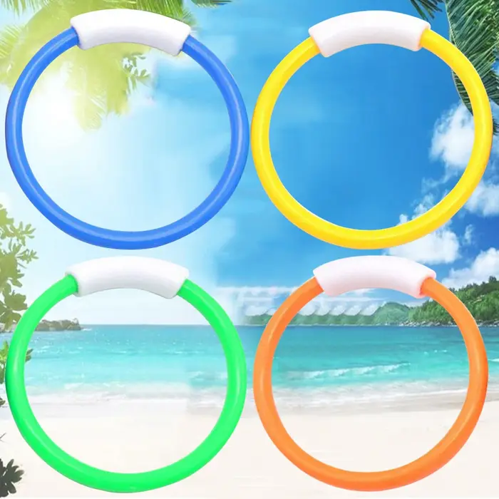 Lot de 4 jeux de piscine à faire couler