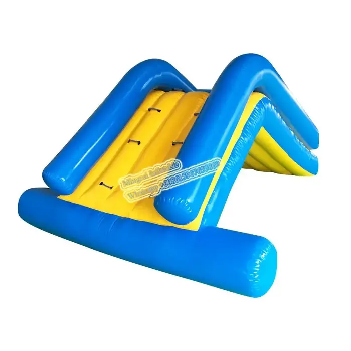 Plateforme flottante gonflable 3x2x1,1 mètre, combo piscine et toboggan aquatique, parc aquatique go