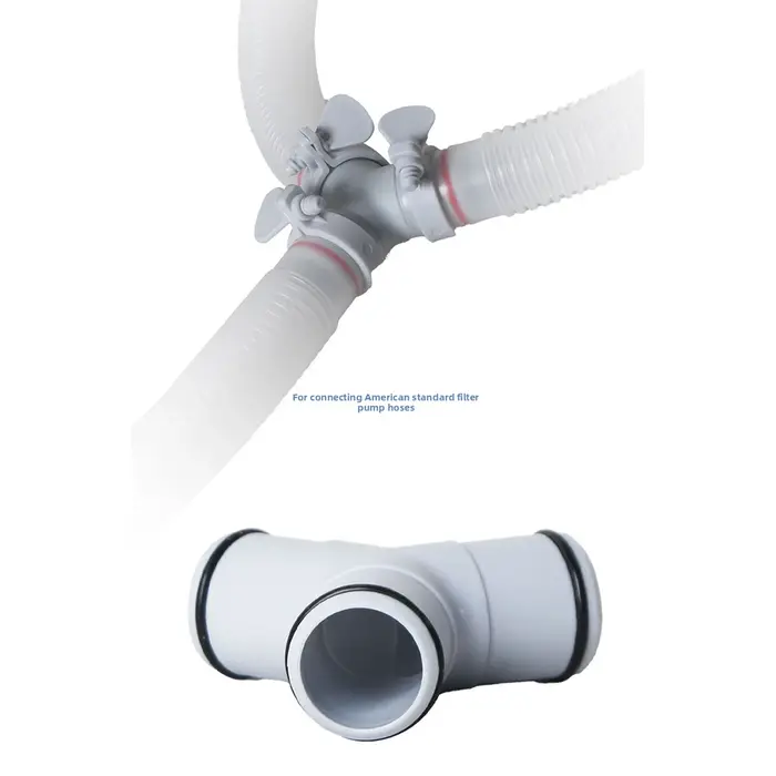 Adaptateur de connecteur de tuyau de piscine en forme de T