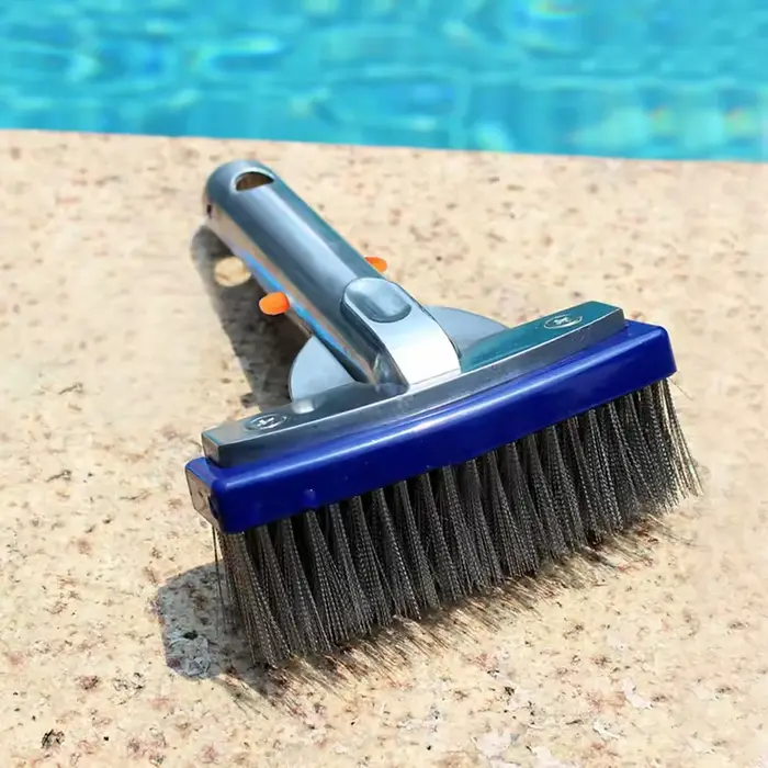Brosse en acier pour piscine de 5 pouces, nettoyage des parois inférieures, fournitures de nettoyage