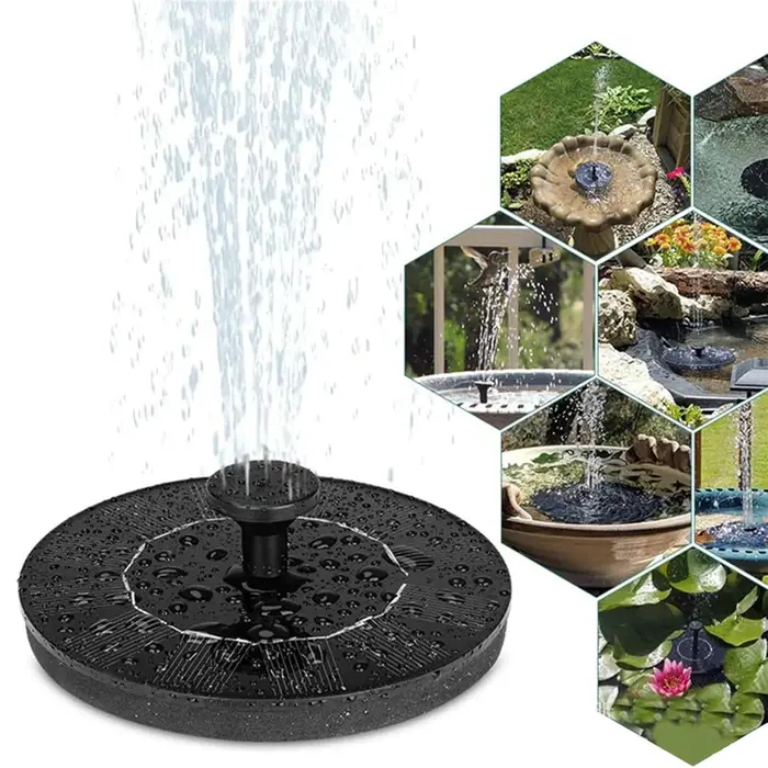 Fontaine solaire pour piscine extérieure, pompe essentielle en été, adaptée aux étangs, aux piscines