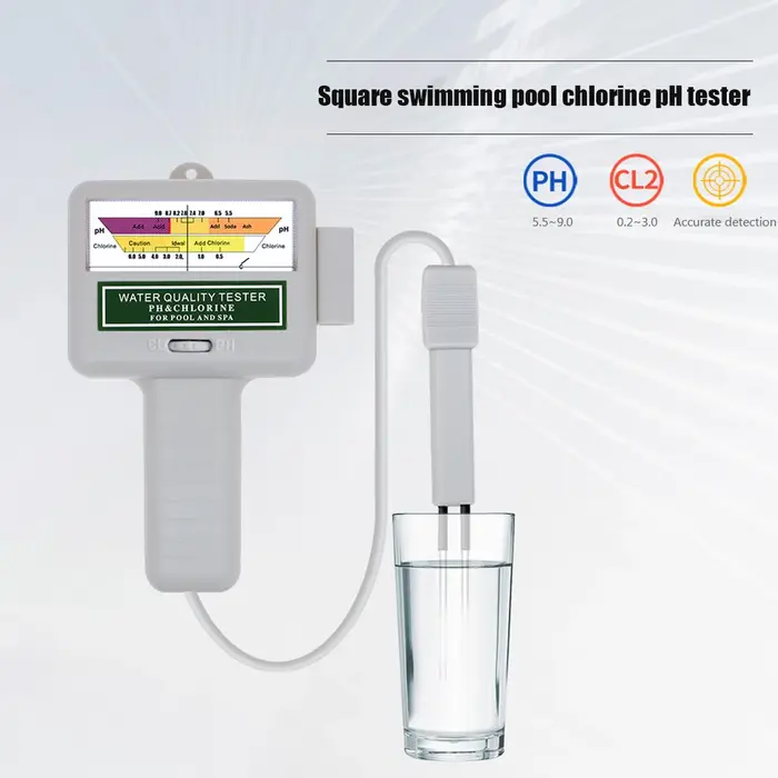 Testeur de chlore et de pH 2 en 1