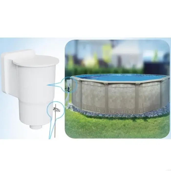 Plaque liaison d'écumoire piscine hors en acier inoxydable