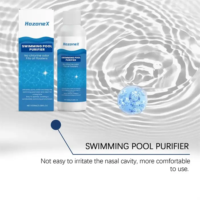 Clarifiant d'eau de piscine liquide sans odeur 100 ml
