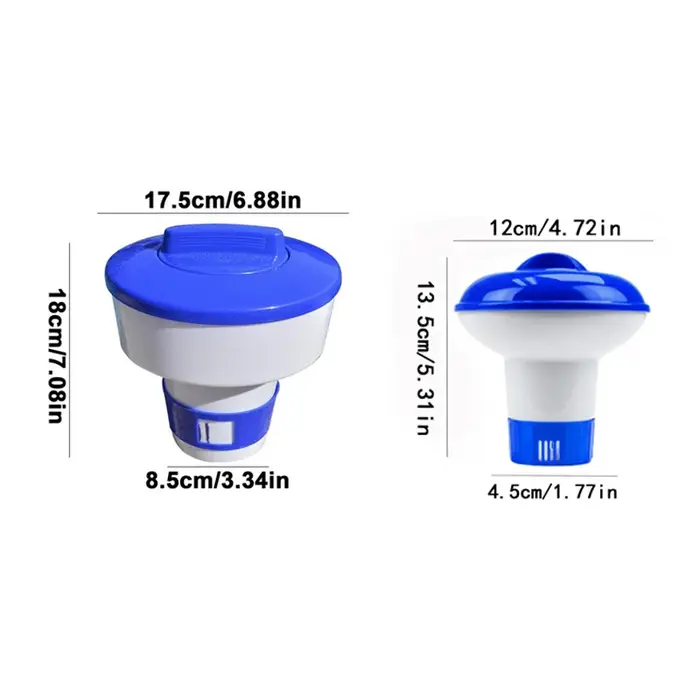 Pilule de piscine, conteneurs de tasse flottante pour le nettoyage