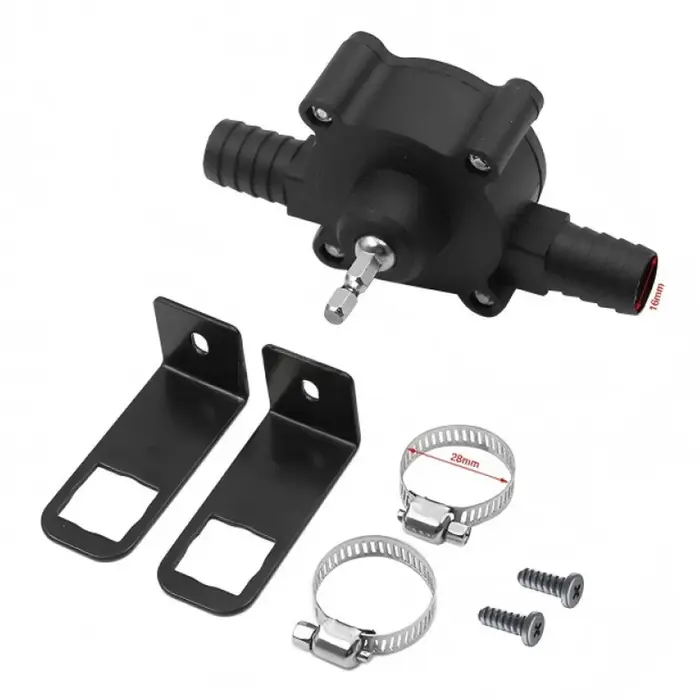 Mini pompe à eau portable électrique auto-amorçante centrifuge pour perceuse, port intérieur 16 mm, 