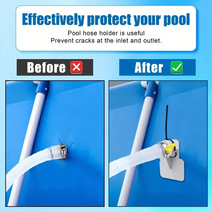 Support de tuyau de piscine pour éviter que