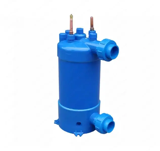 Échangeur de chaleur en tube de titane pour pompe à chaleur de piscine, capacité 1HP