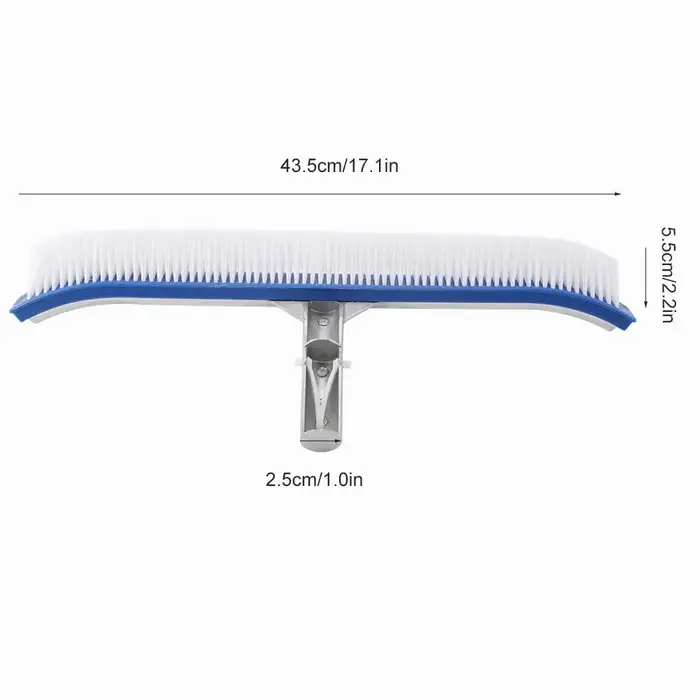 Brosse de piscine en Nylon et acier inoxydable