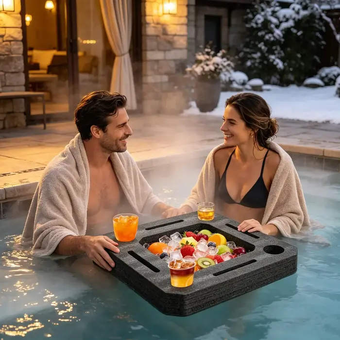 Support flottant pour boissons de piscine
