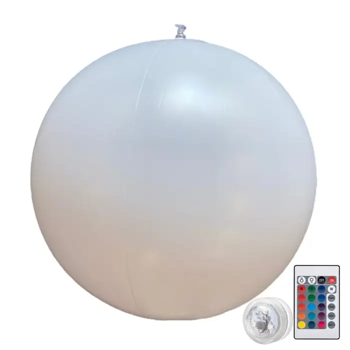 Boule lumineuse LED flottante pour piscine, 40/60/90cm, ballon lumineux gonflable d'extérieur, pour 