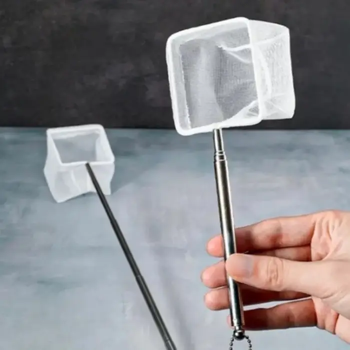 Mini filet de pêche en acier inoxydable à mailles fines
