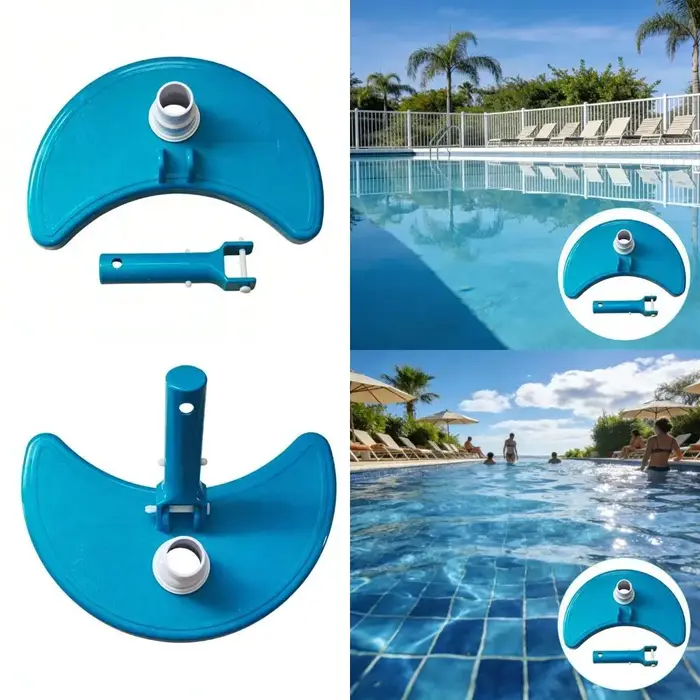 Tête d'aspirateur piscine fine 37JD, offrant une maniabilité facile des brosses à récurer pour entre