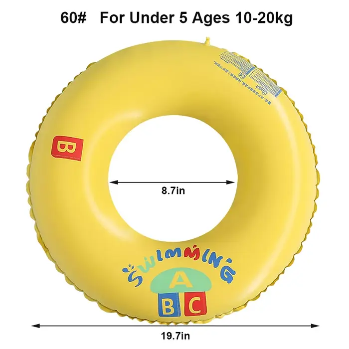 Bouée de natation gonflable épaisse ABC pour adultes, accessoire de natation pour sports aquatiques