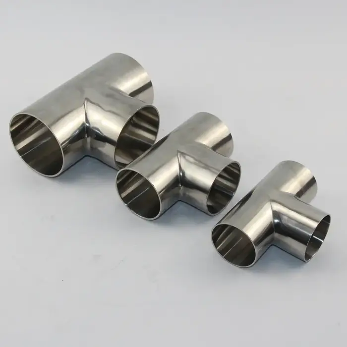 Té en acier inoxydable 304 OD 19 mm-102 mm Acier inoxydable 1