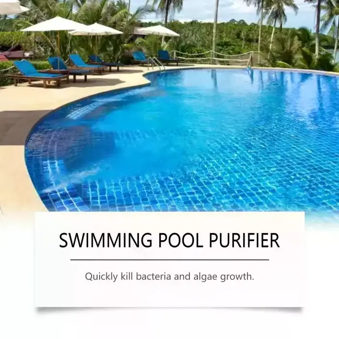 Liquide purificateur de piscine, clarifiant l'eau de piscine, sans odeur, élimine la saleté rapideme