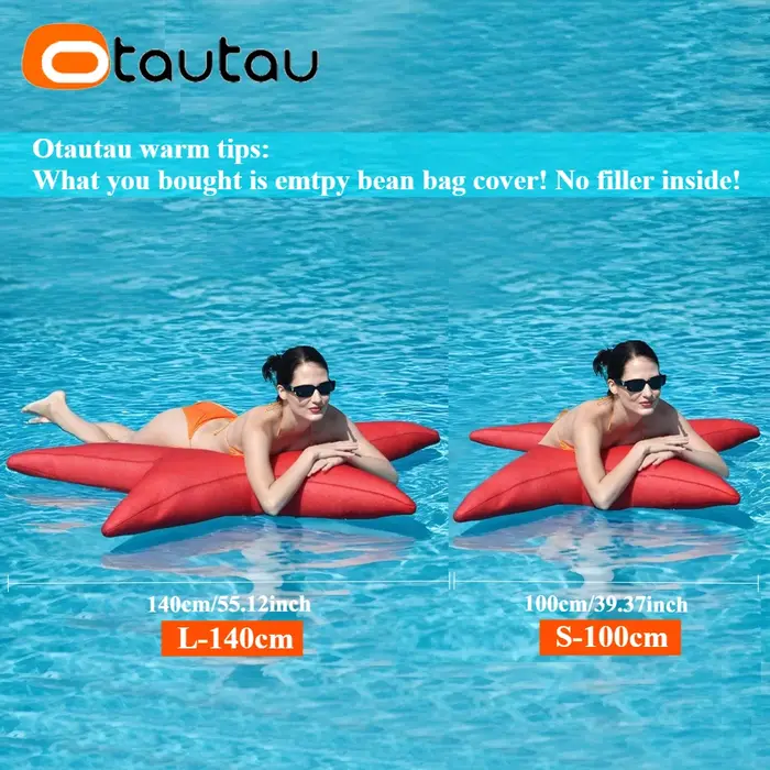 OTAUTAU S 100 cm piscine maille Seastar pouf couverture flotteurs DD199【pas de remplissage à l'intérieur! Vous devez acheter des remplisseurs par vous-même!】