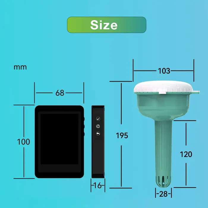 Moniteur de qualité de l'eau de piscine en ligne Tuya WiFi