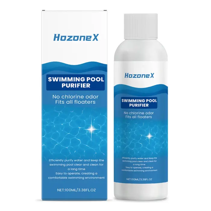 Clarifiant d'eau de piscine liquide sans odeur 100 ml, nettoyant puissant à dissolution rapide pour 