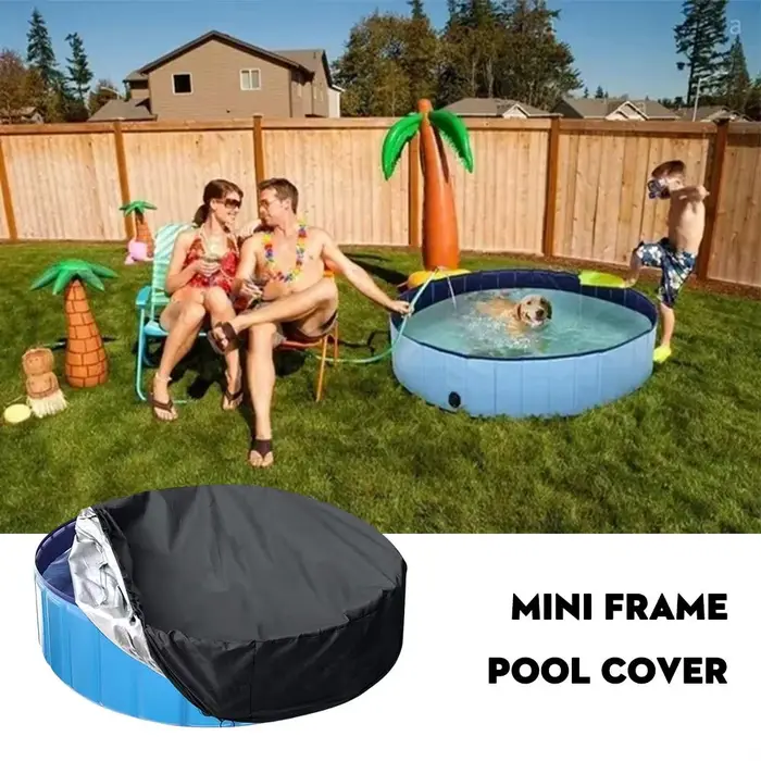 Couverture anti-poussière pliable pour piscine, accessoires de natation