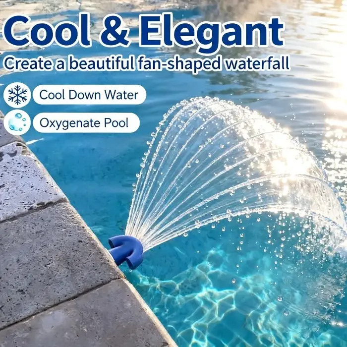 Fontaine aérée pour piscine - Réduit la température de l'eau et crée un effet cascade pour les piscines hors sol et enterrées
