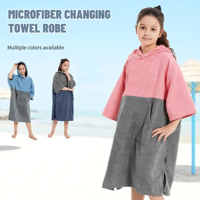 Robe à langer pour enfants: Poncho de surf absorbant à séchage rapide
