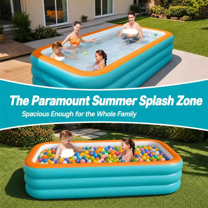 Grand ensemble de piscine gonflable