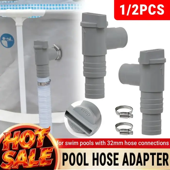 Adaptateur de tuyau de piscine en PVC