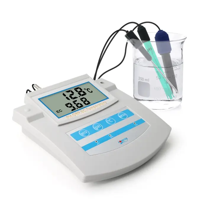 Yieryi 6 en 1 moniteur de qualité de l'eau PH ORP TDS EC CF testeur de température de paillasse pour piscine
