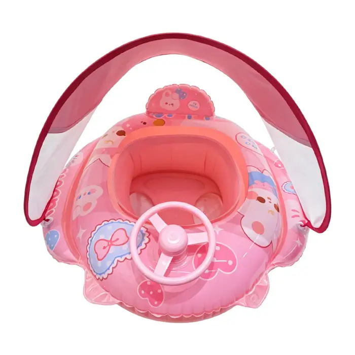 Bouée de natation gonflable avec siège pare-soleil pour enfants, bébés et nourrissons, équipement de